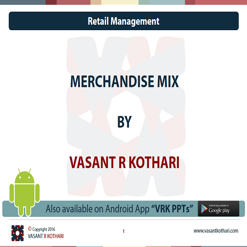 Retail Vasant R Kothari